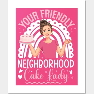 Your friendly neighborhood cake lady - a cake decorator design Posters and Art